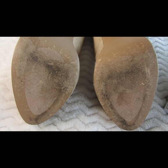 Maurice's Taupe Suede Platform Heels - Picture 4 of 8